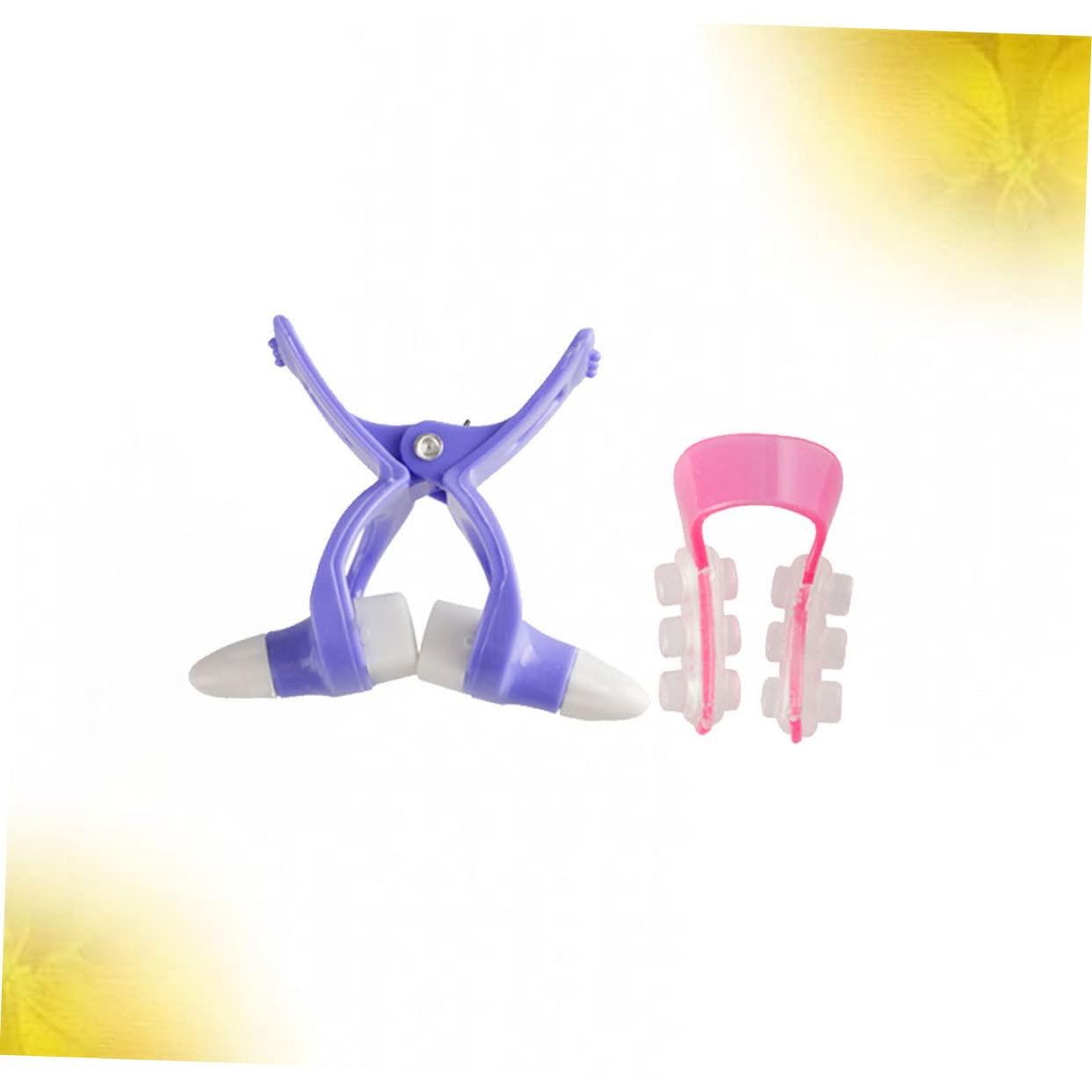 HONMEET HONMEET 2pcs Nose Corrector Tools Nose Shape Corrector Nose Slap Nose Lifting Swimming Nose Clip Nose Beauty Tool Snoring Nose Beauty Products Nose Bridge Nose Contour Brush Nose Massager