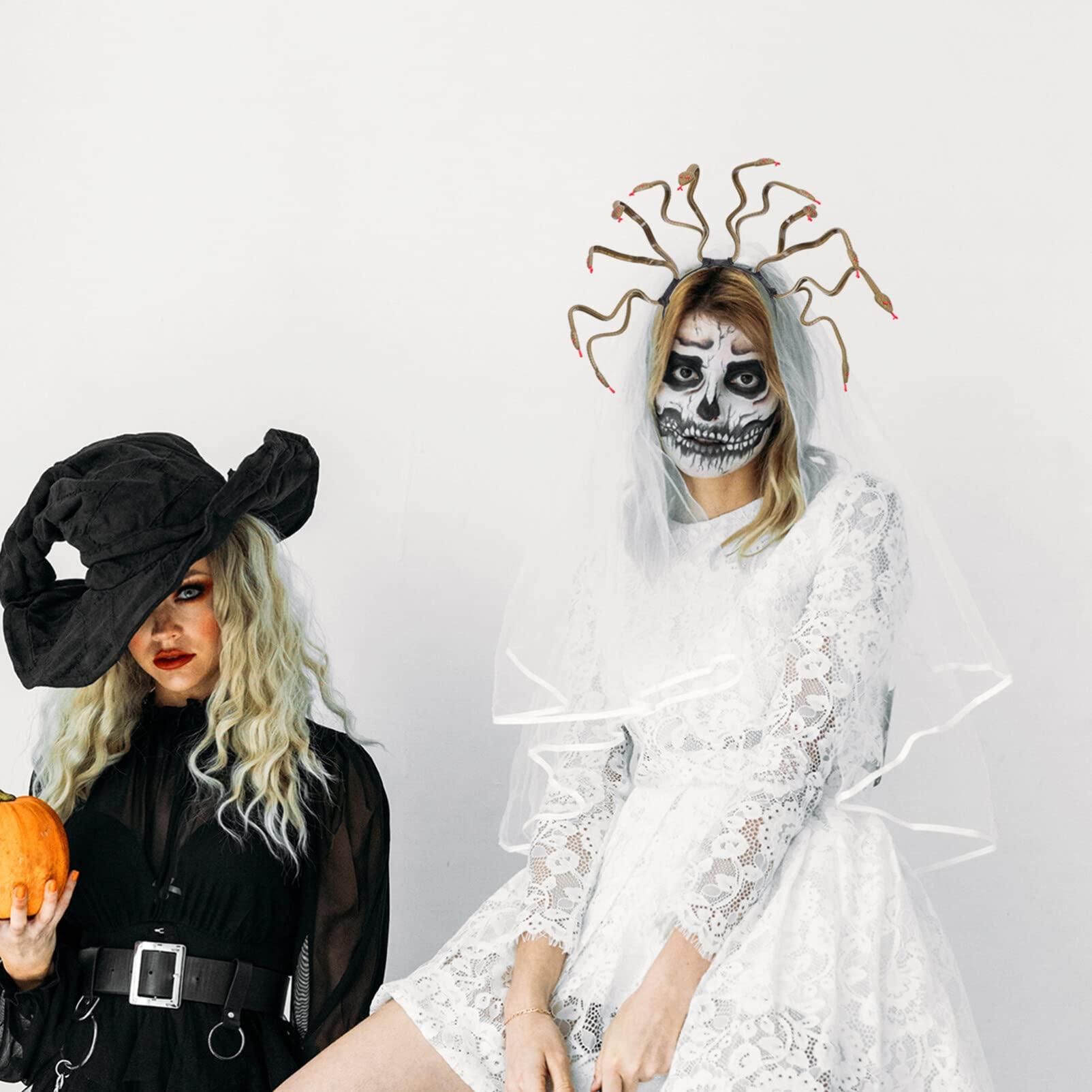 Beaupretty Beaupretty Snake Headband Medusa Headpiece Halloween Snake Headband Goddess Headband Medusa Headdress Greek Goddess Cosplay Costume Accessory for Women Bronze