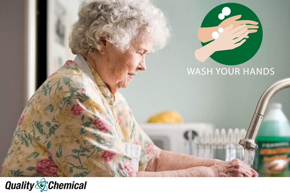 Quality Chemical Quality Chemical Antibacterial Liquid Foaming Hand Soap Refill - Antibacterial Hand Soap Refill, Refill Soap for Handwashing and Sanitizing 128 oz (Pack of 4)