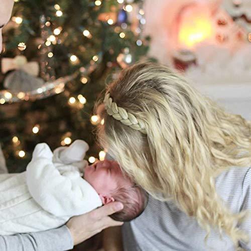 GoBraid USA Braided Headband Braid GoBraid Blond Brunette Black Dark Ginger Red Adjustable Fake Long and Short Hair Piece Extension Fast Easy Natural Look Wedding (8 - Highlighted Blond Dutch GoBraid)