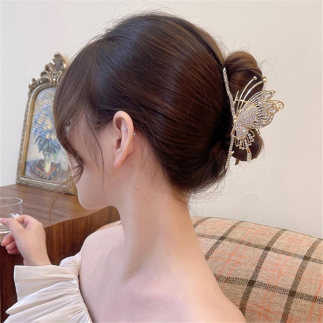 Hcclijo Retro diamond Hair Claw Ladies Hair Clip For Girls Hair Clip Headdress Hair Accessories