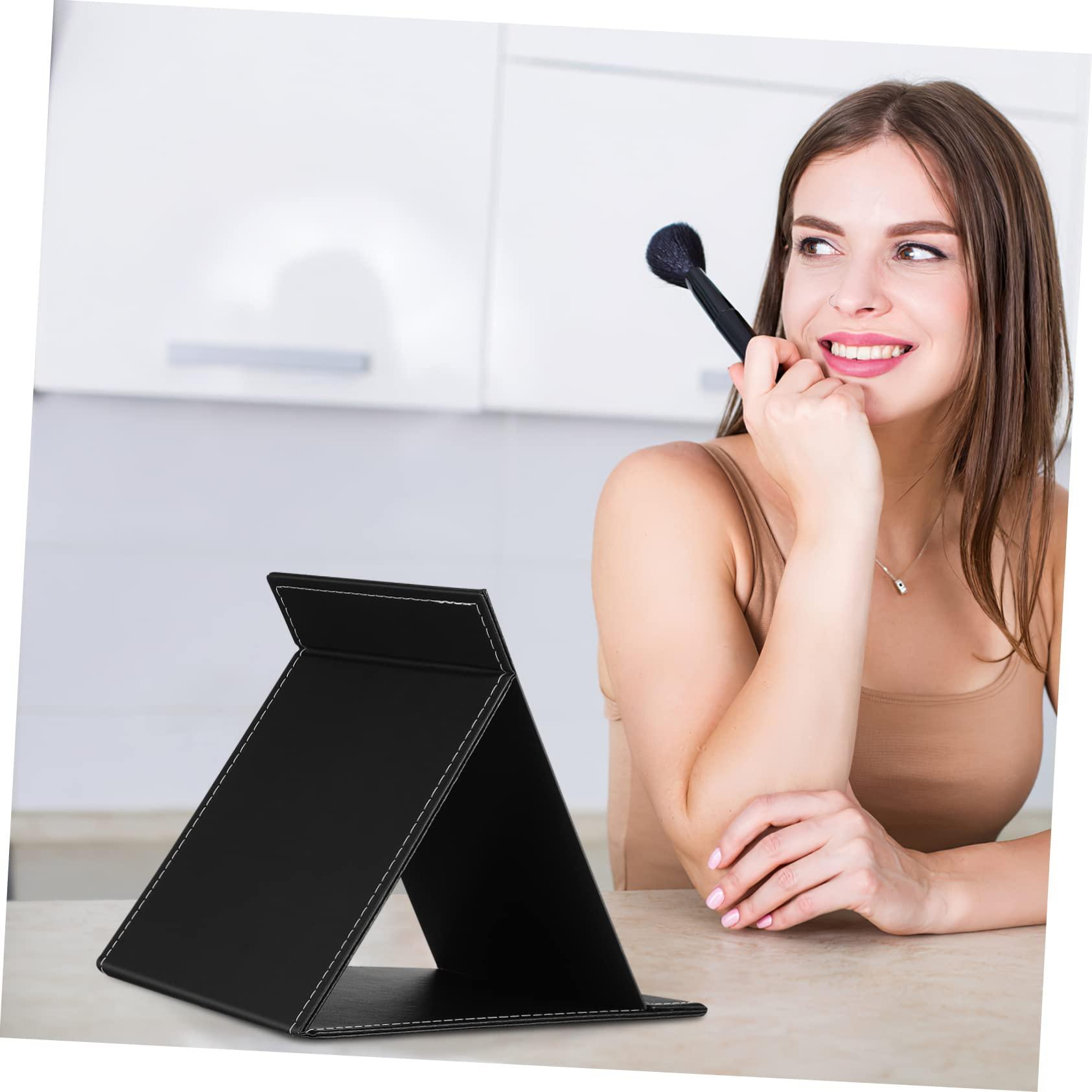 Mikinona Mikinona Mirror Portable Travel Makeup Small Vanity Handheld Makeup Vanity Stool Claw Clips Girl Dresser Dressers Vanity Desk PVC