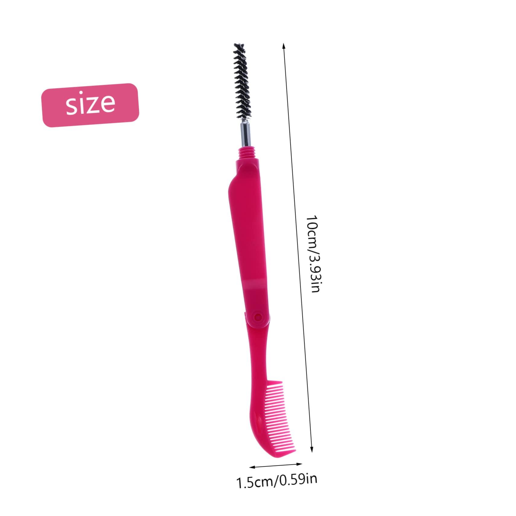 NOLITOY NOLITOY 18 Pcs Collapsible Eyelash Comb Eyebrow and Eyelash Makeup Tool Eye Mascara Brow Lamination Comb Eyelash Mascara Eye Spoolie Brush Brow Comb Makeup Brush Folding Lash Comb Plastic