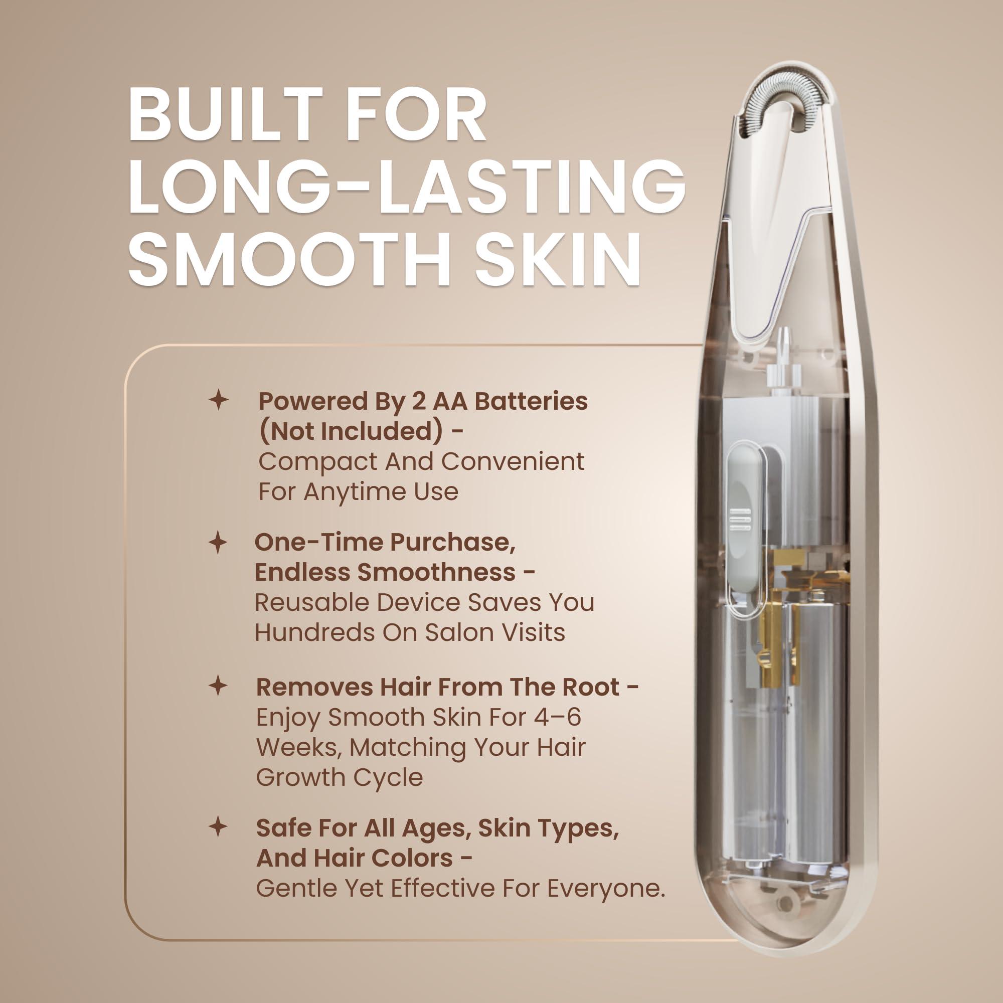 Epilady Epilady Esthetic Pearl Epilator for Women Face, Womens Facial Hair Remover | Included Case & Cleaning Brush, Electric Tweezers for Women Facial Hair