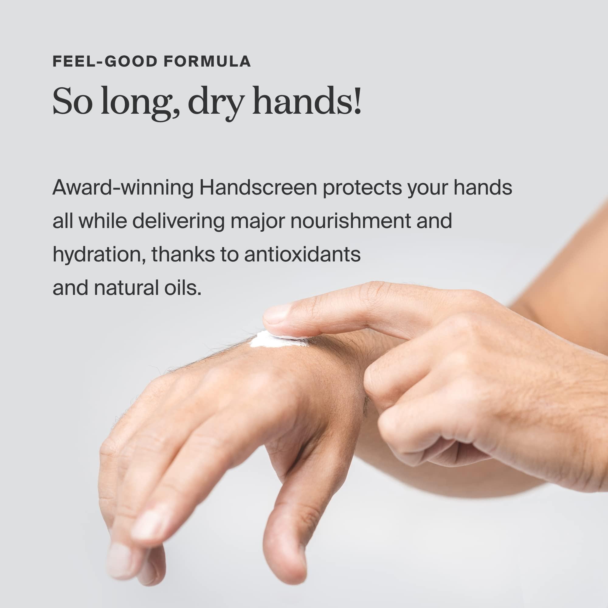 Supergoop! Supergoop! Handscreen SPF 40 - Pack of 2, 6.76 fl oz - Preventative Hand Cream for Dry Cracked Hands - Fast-Absorbing, Non-Greasy Formula - With Sea Buckthorn, Antioxidants & Natural Oils
