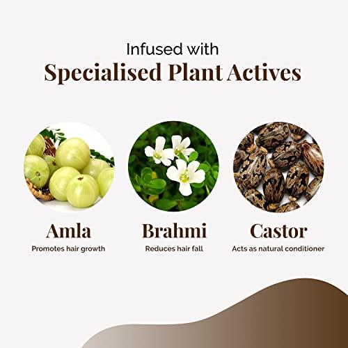 Life & Pursuits Life & Pursuits Amla Brahmi Oil for Hair and Scalp Nourishment - 3.4 Oz Natural Indian Ayurvedic Blend with Coconut, Castor, Sesame, Triphala, Gotukola for Healthy, Shiny Hair