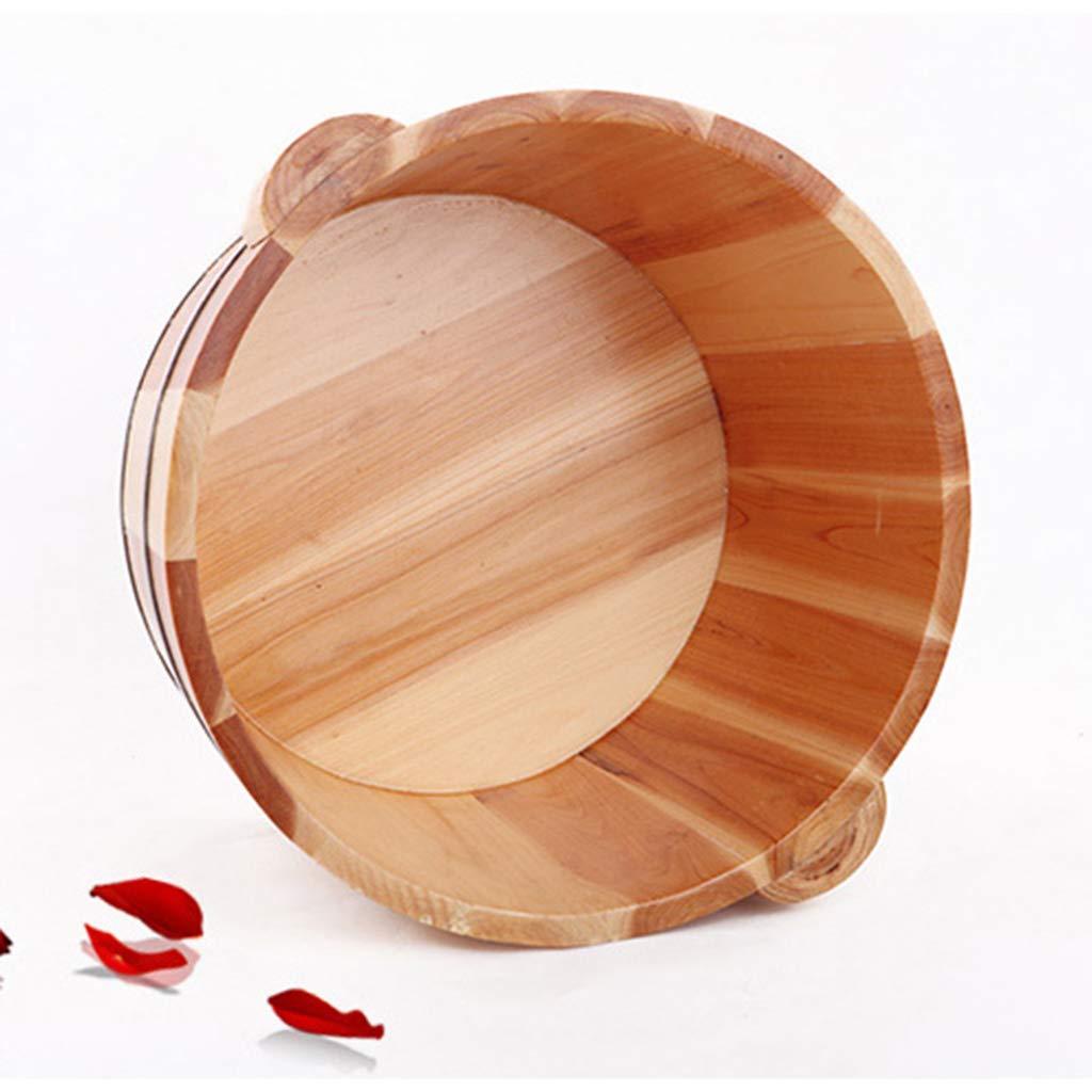BABYCE Foot Massager Spa Solid Wood Foot Tub,Wooden Foot Basin,Smooth and Delicate Pedicure Barrels,Pedicure Bowl Spa Massage Pedicure BarrelsFoot Bath Barrel Foot Spa Household Wash Ba
