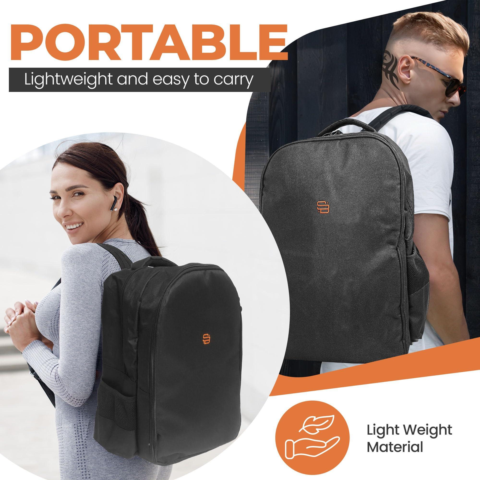 Smart Barber Smart Barber XL Barber Bag & Barber Backpack for Clippers, Tools & Supplies  Padded Tool Compartment, Durable, Easy-Clean, Water-Resistant Case for Traveling Stylists & Groomers