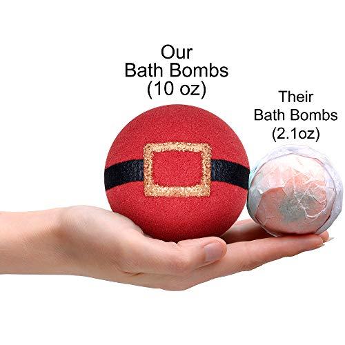 Jackpot Candles Bath Bomb with Surprise Jewelry Inside Handmade Xmas Santa Bath Bombs with Ring Inside Size 6 Bath Bombs for Women