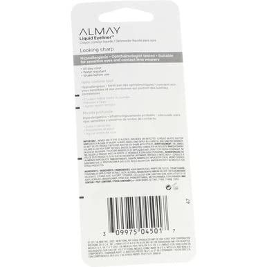 Almay Almay Liquid Eyeliner, Black [221] 0.1 oz (Pack of 5)