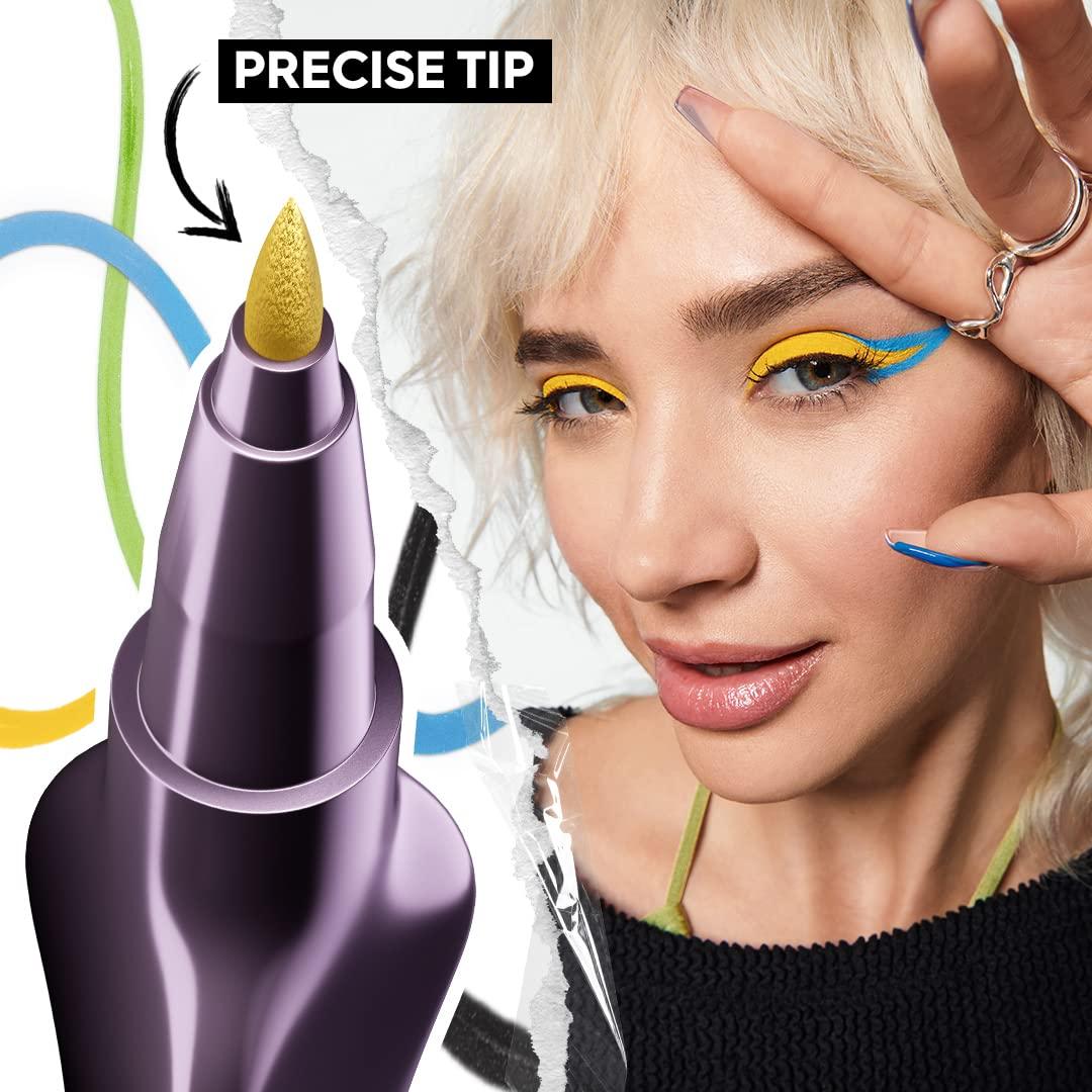 URBAN DECAY Urban Decay 24/7 Inks Liquid Eyeliner Pen (Zero - Matte Black, Brush Tip Eye Liner), Water-Resistant, Smudge-Resistant, Vibrant Colored Liner, Ergonomic Precision Grip, Vegan - 0.01 fl oz