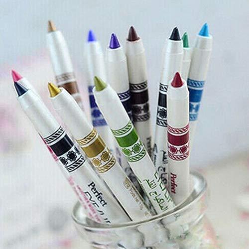 Acxico Acxico 12 pcs colors glitter lip liner eyeshadow eyeliner