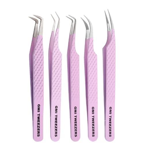 GMI TWEEZERS Fiber Tip Lash Tweezers For Eyelash Extension Tweezers Professional