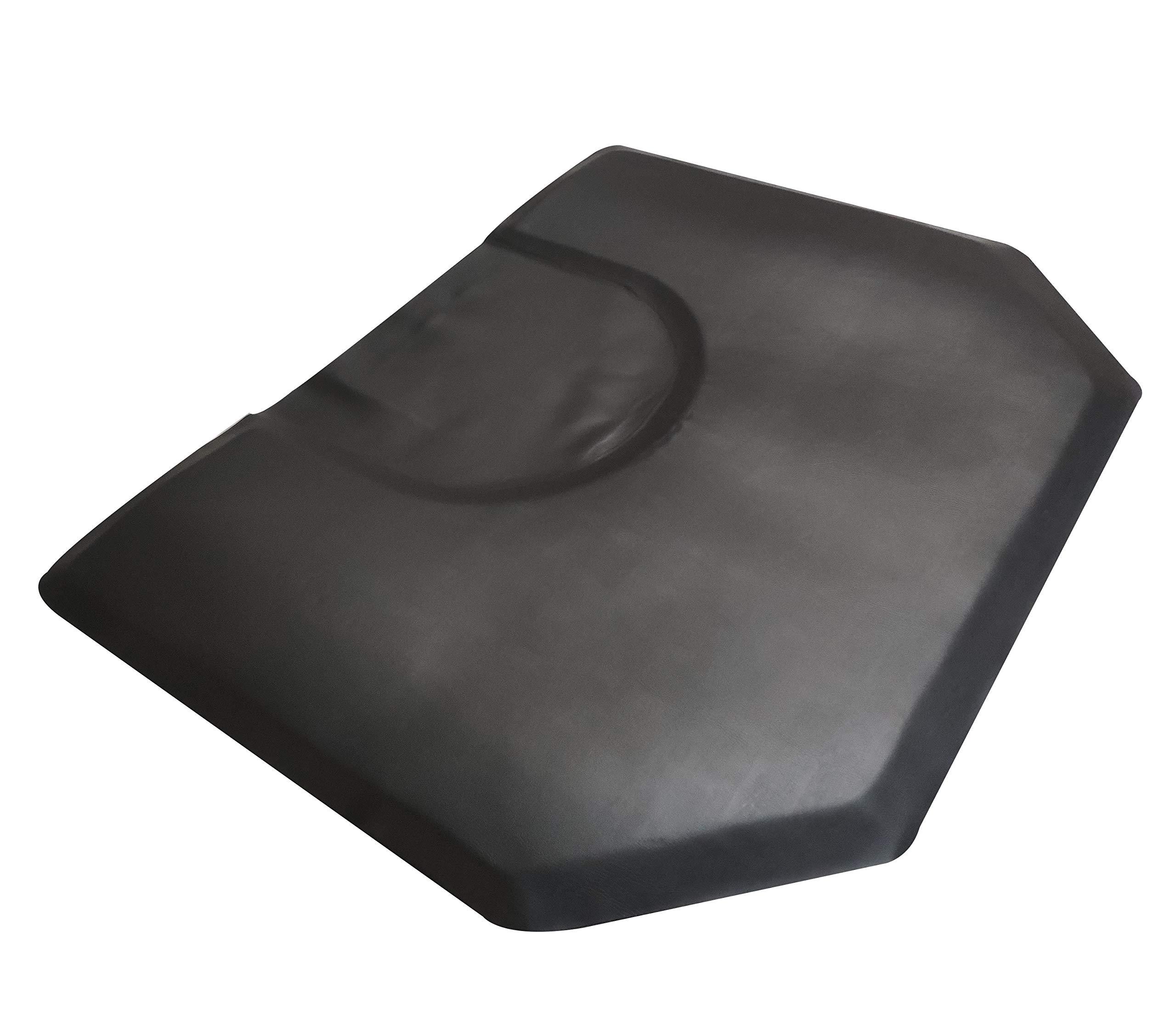BarberSharper BarberSharper Salon/Barber Chair Anti-Fatigue Floor Mat Black (Hexagon 4ft5ft)