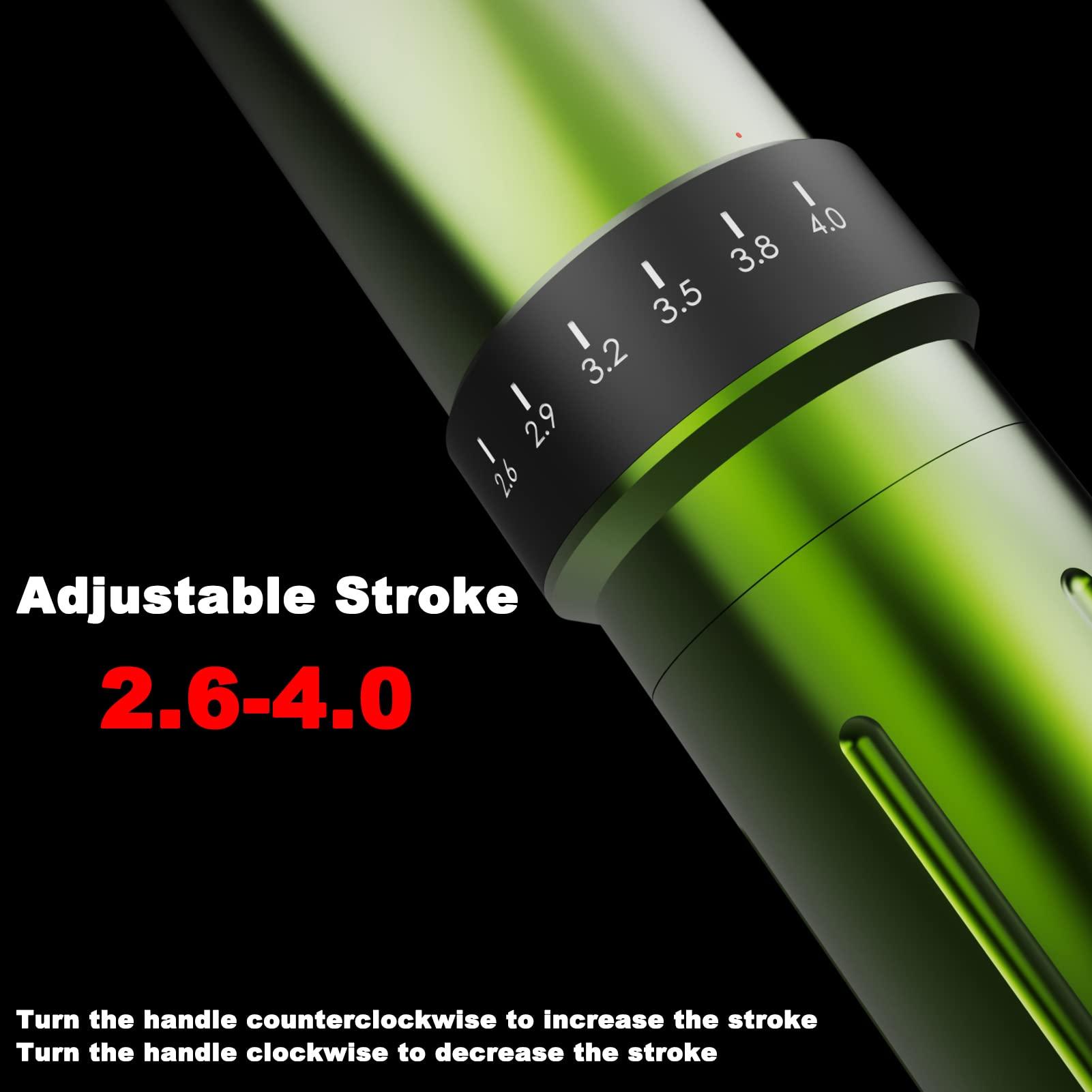 BIGWASP BRONC Max Tattoo Machine Rotary Pen (Black) & BIGWASP (4th Gen) 50pcs Assorted #10 RL