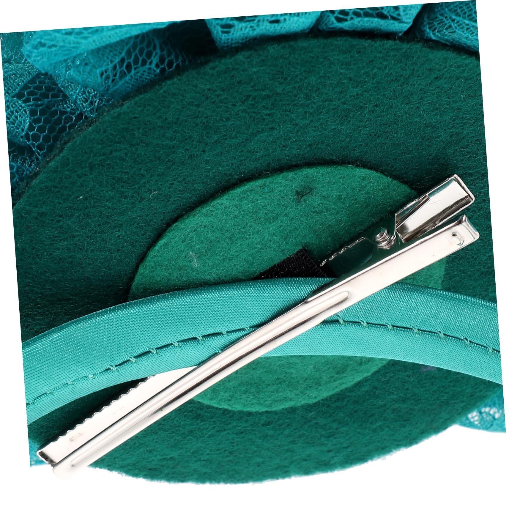 SOESFOUFU SOESFOUFU Lace Metal Green Bridal Headband Headband for Women Wedding Hair Accessories Large Headband for Bridal