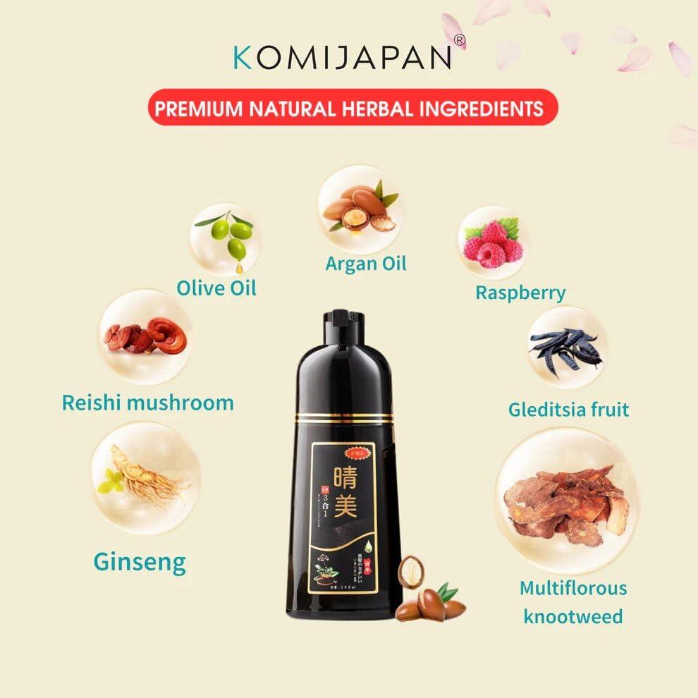 DAIZHADEASY DAIZHADEASY Komi Shampoo Japan 500mL Authentic Japanese Hair Dye Shampoo (6 Colors) (Coffee)