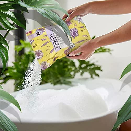 Serenity Sanctuary Epsom Salt for Soaking, 9 lb Scented Bath Salts for Women, Lavender & Eucalyptus & Coconut, Epsom Salt Bulk Bath Spa Set Gifts for Women, Mother\'s Day Gifts, 3lb (Pack of 3)