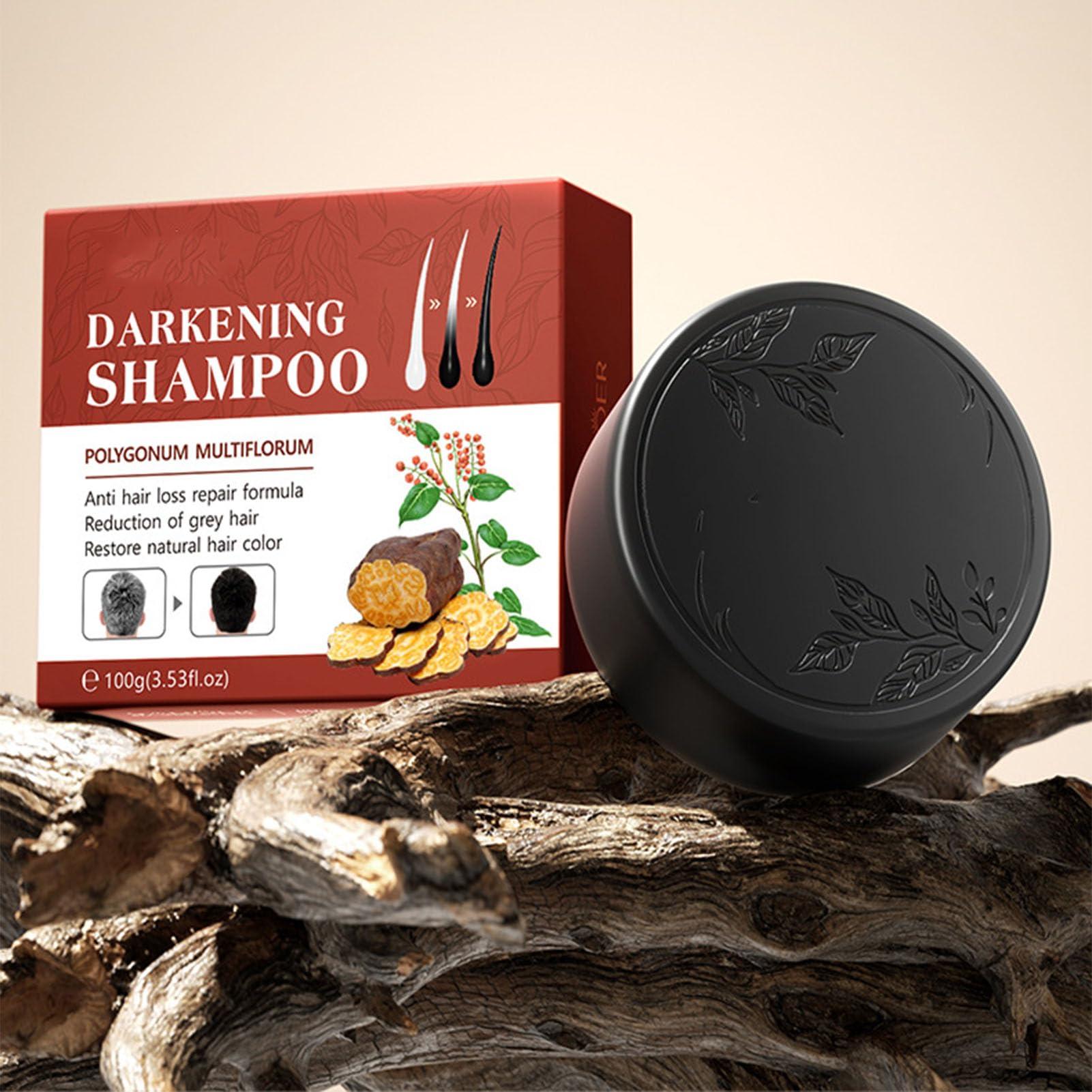 ATHNO Sadoer Polygonum Black Hair Soap Shampoo,Polygonum Shampoo Bar,Polygonum Soap Hair Growth,Polygonum Soap For Hair Growth,Polygonum Multiflorum Black Hair Shampoo Soap,Black Soap For Gray Hair (2PCS)
