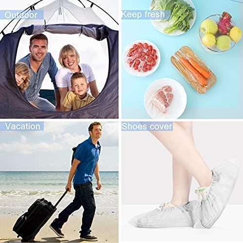 Ceizioes 150 PCS Upgrade Disposable Shower Caps. Ceizioes Waterproof Hair Bath Caps. Thickening Shower Cap for Women Kids Girls. Hotel and Hair Salon. Travel Spa. Home Use Beauty Salon