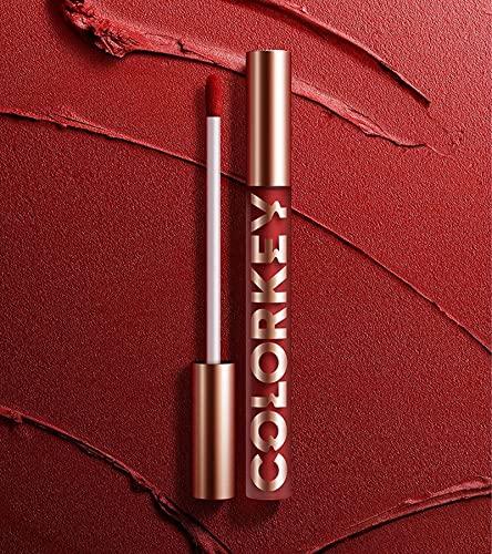 COLORKEY COLORKEY Matte Liquid Red Lipstick Lip Stain Long Lasting Waterproof Lip Gloss Soft Long Lasting Matte Lip Stain Lip Tint Lip Makeup for Girls and Women (P119)