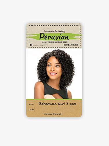 Sensationnel Sensationnel Bare & Natural 100% Peruvian Virgin Remi Weave BOHEMIAN CURL 10S 3PCS (TT30)
