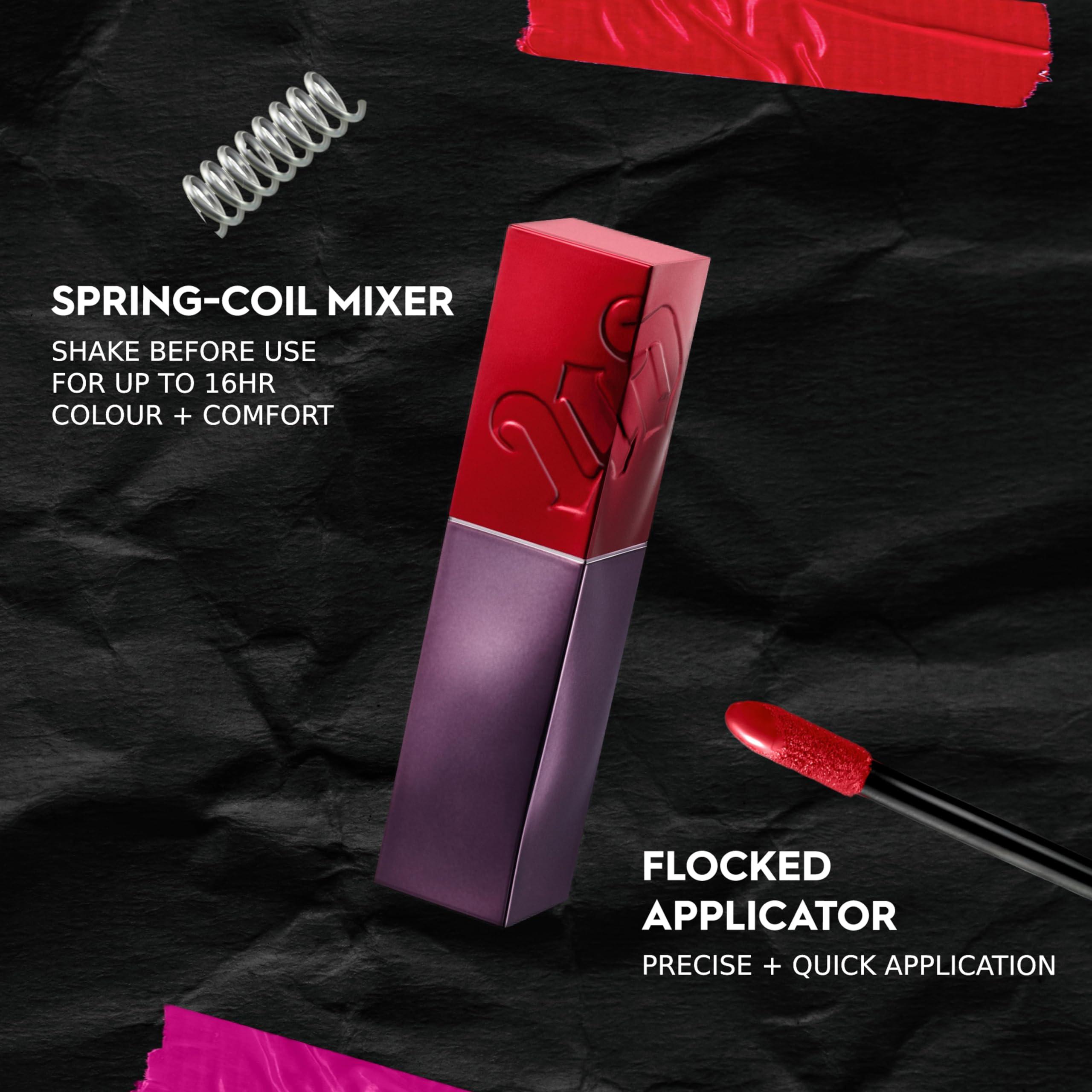 URBAN DECAY Urban Decay Vice Lip Bond Glossy Longwear Liquid Lipstick (No Restraints - Fuchsia Purple), Transfer-proof, Smudge-proof, Up to 16HR Wear, Vegan, Cruelty-free - 0.14 fl oz