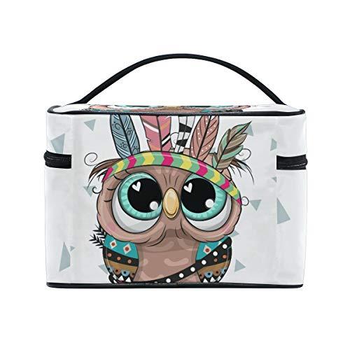 N/C JRDD Cosmetic Bag Cute Tribal Owl Tote Makeup Bag Organizer Toiletry Bags Travel Cosmetic Bag Large Capacity Cosmetic Train Cases Cosmetic Bags For Women