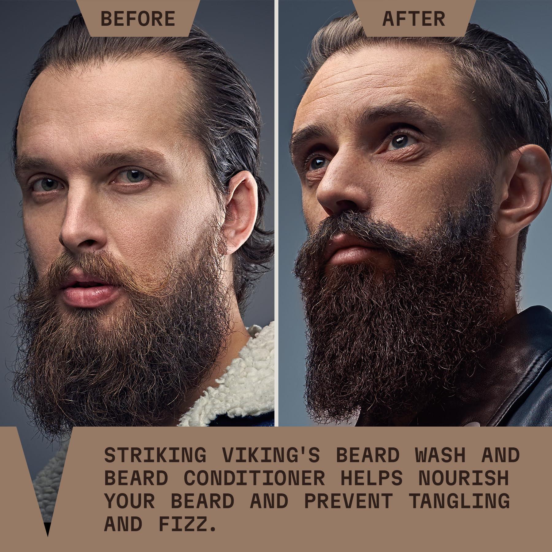 Striking Viking Striking Viking Beard Butter (4oz) Sandalwood & Beard Wash and Conditioner (10oz) Set Sandalwood