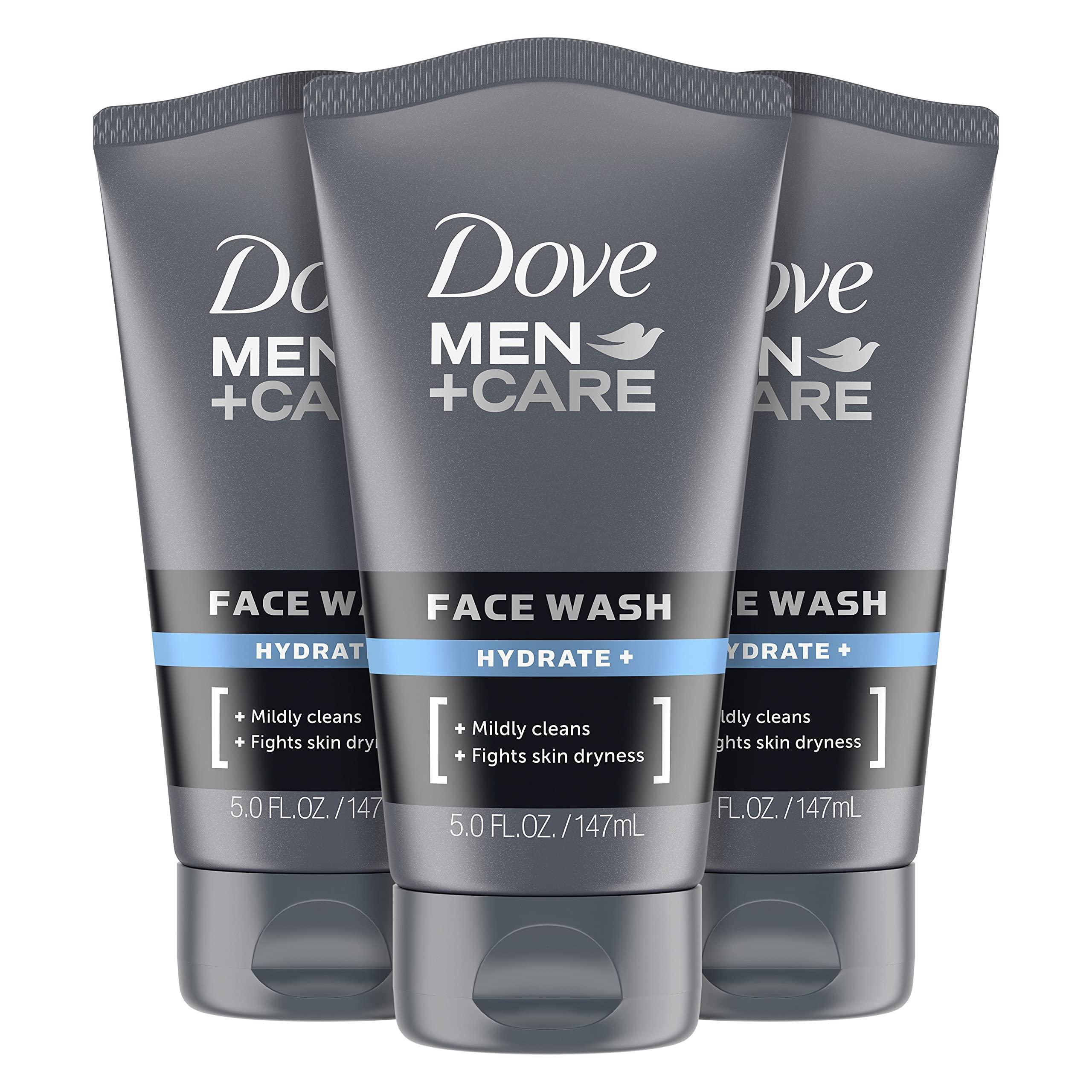 DOVE MEN + CARE DOVE MEN + CARE Face Wash Hydrate Plus Skin Care, 5 Oz, (Pack of 3)
