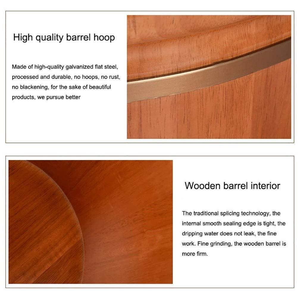 JOMRTS Wood Foot Bath Bucket Foot Tub for Soaking Feet, Wood Bucket for Pedicure, Foot Basin for Adults, Foot Soak Bucket, Foot Bath Spa Tub (A)