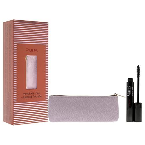 Pupa Pupa Milano Vamp! All In One Mascara Set 0.30 oz Vamp! All In One Mascara -101 Extra Black, Bag Women 2 Pc