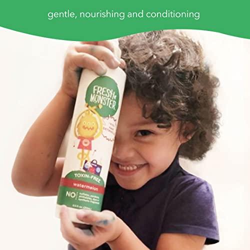 Fresh Monster Fresh Monster Kids Detangler Spray, Toxin-Free, Hypoallergenic & Natural, Hair Conditioning Spray for Kids, Watermelon (2 Pack, 8.5oz/each)