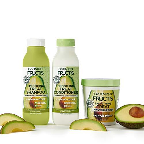 Garnier Garnier Fructis Smoothing Treat 1 Minute Hair Mask with Avocado Extract, 3.4 Fl Oz (Pack of 1)