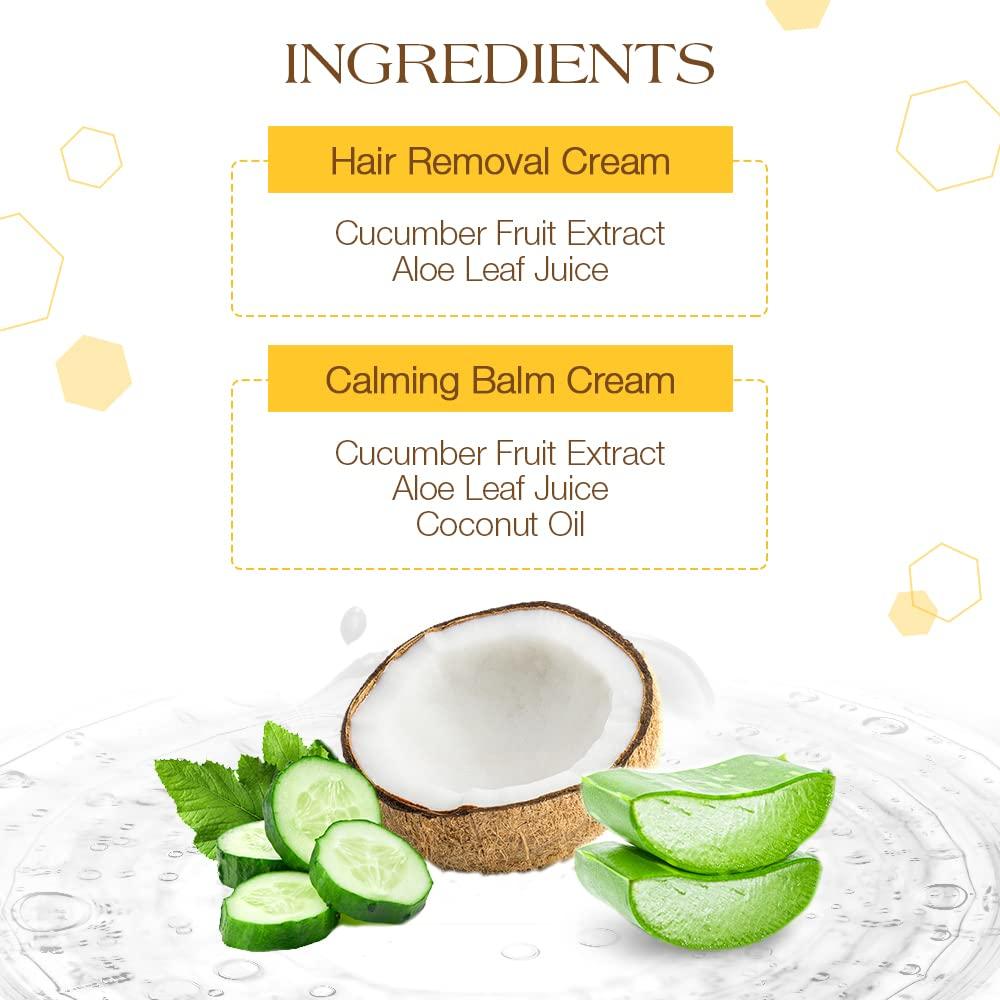 GiGi GiGi Hair Removal Cream, for the Face, and Calming Balm Set