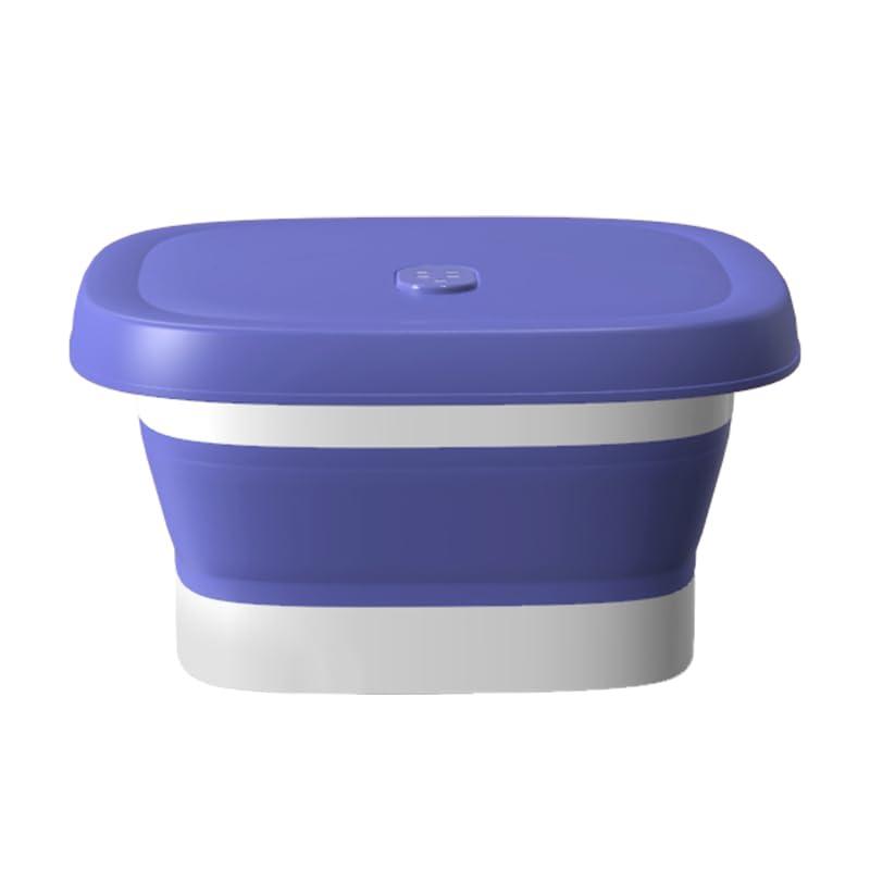 ele ELEOPTION ele ELEOPTION Collapsible Pedicure Foot Spa Electric Foot Bath Spa with Heat and Massage, Bubble, Foot Massager Spa for Feet Stress Relief Soaker Home Basin Purple