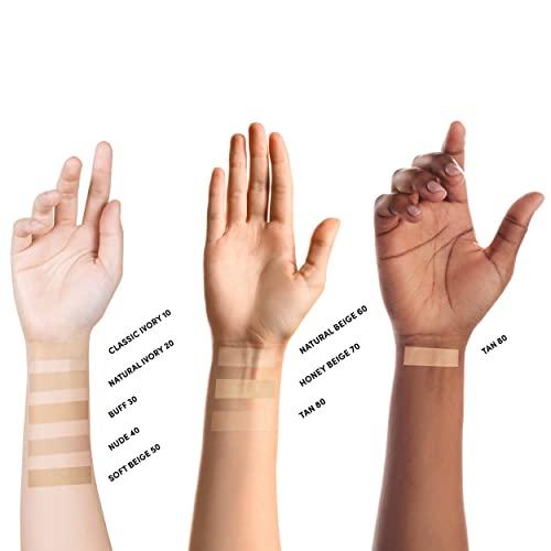 Neutrogena Neutrogena Mineral Sheers Lightweight Loose Powder Makeup Foundation with Vitamins A, C, & E, Sheer to Medium Buildable Coverage, Skin Tone Enhancer, Face Redness Reducer, Natural Ivory 20,.19 oz