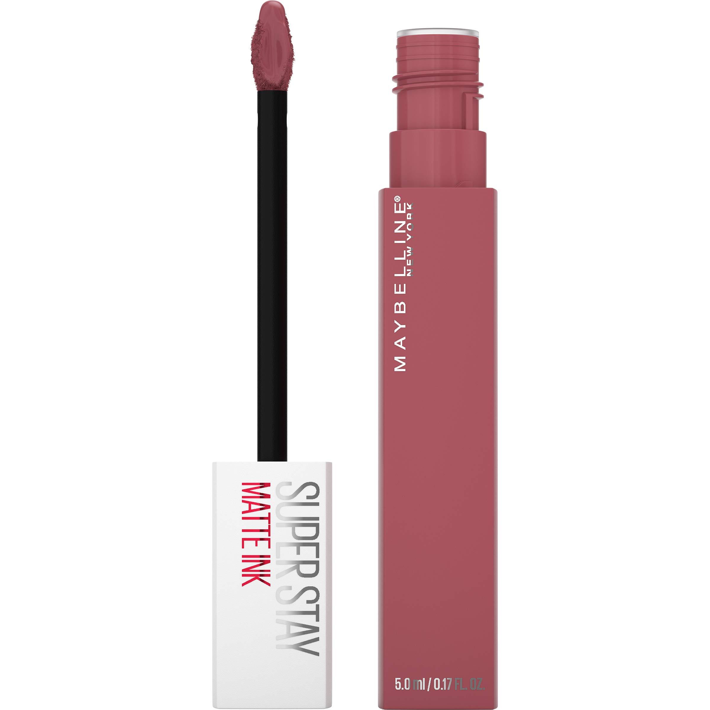 MAYBELLINE MAYBELLINE Super Stay Matte Ink Liquid Lipstick Makeup Long Lasting High Impact Color Up to 16H Wear Self-Starter Light Red and Ringleader Mauve Pink