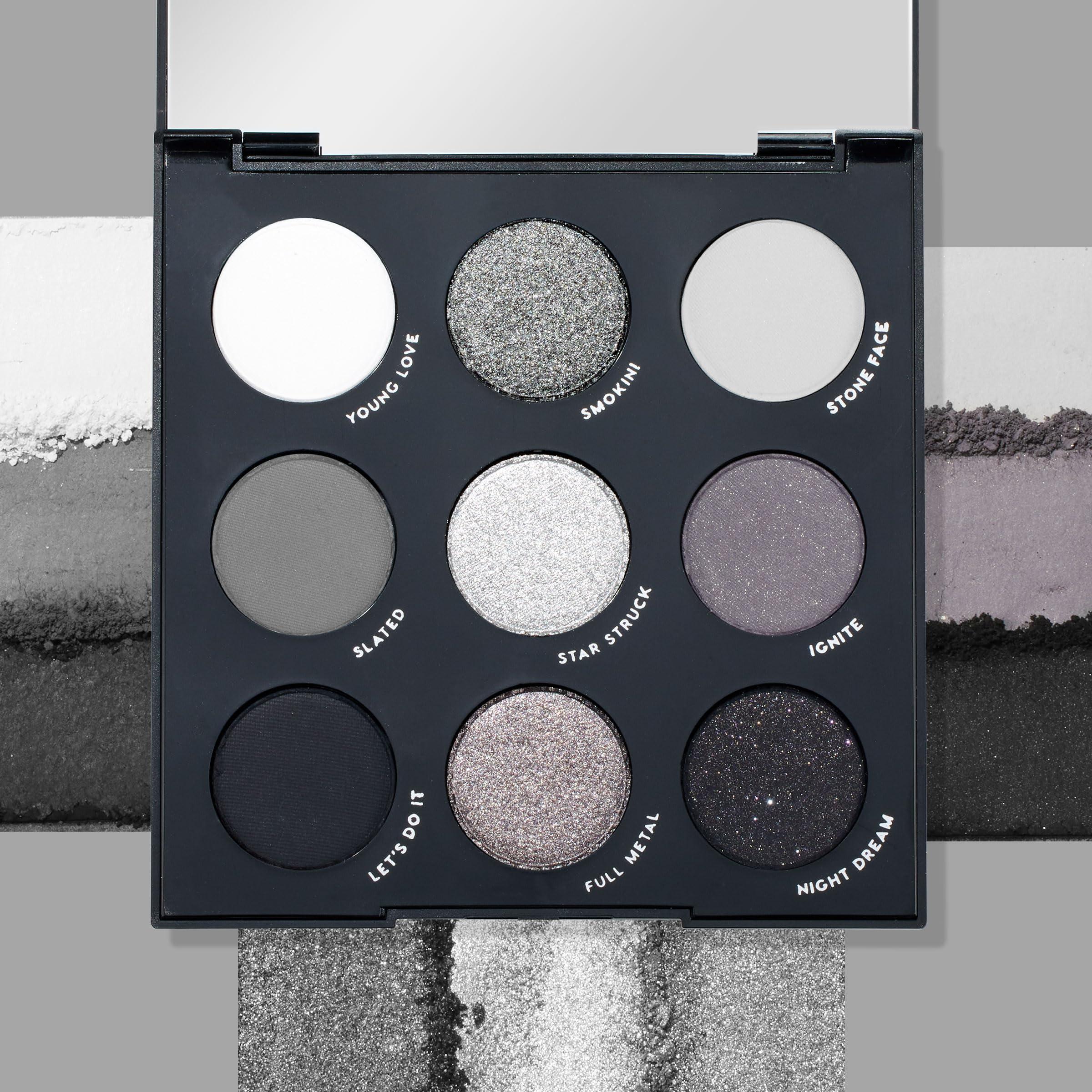 Colourpop ColourPop Blowin\' Smoke Eyeshadow Palette - Silver Eyeshadow and Smokey Eye Eyeshadow Palette with Metallic and Matte Finishes - High-Pigment Eye Makeup with a Long-Wearing Formula (0.3 oz)