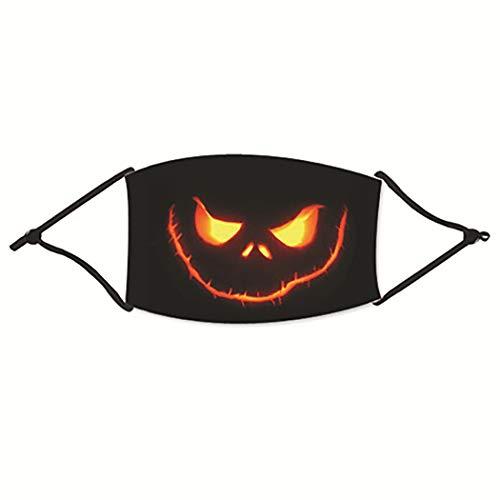 Fairyu Fairyu Halloween Face Masks Balaclava Mouth Cover with Adjustable Ear Loops Washable and Reusable Cotton Bandanas Adult Festival Face Masks Jewelry for Halloween Party (4PCS)