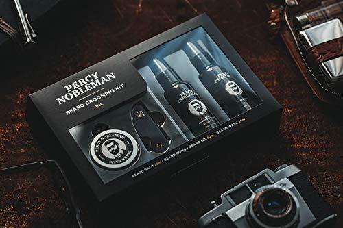 Percy Nobleman Percy Nobleman Beard Grooming Kit. Signature Scented Beard Oil 50ml. Beard Wash 50ml. Beard Balm 20ml. Beard Comb.