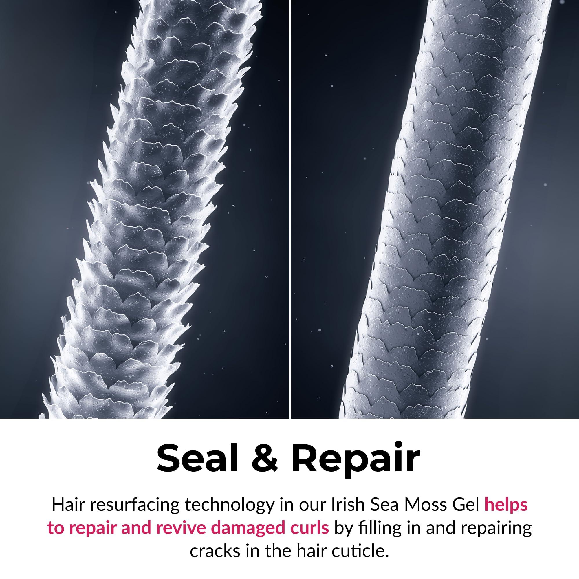 Love Ur Curls Love Ur Curls - LUS Irish Sea Moss Hair Gel, Medium Hold Hair Styling Curling Gel for Defined Curly Hair, Waves & Coils, Vegan, Cruelty Free, 236mL