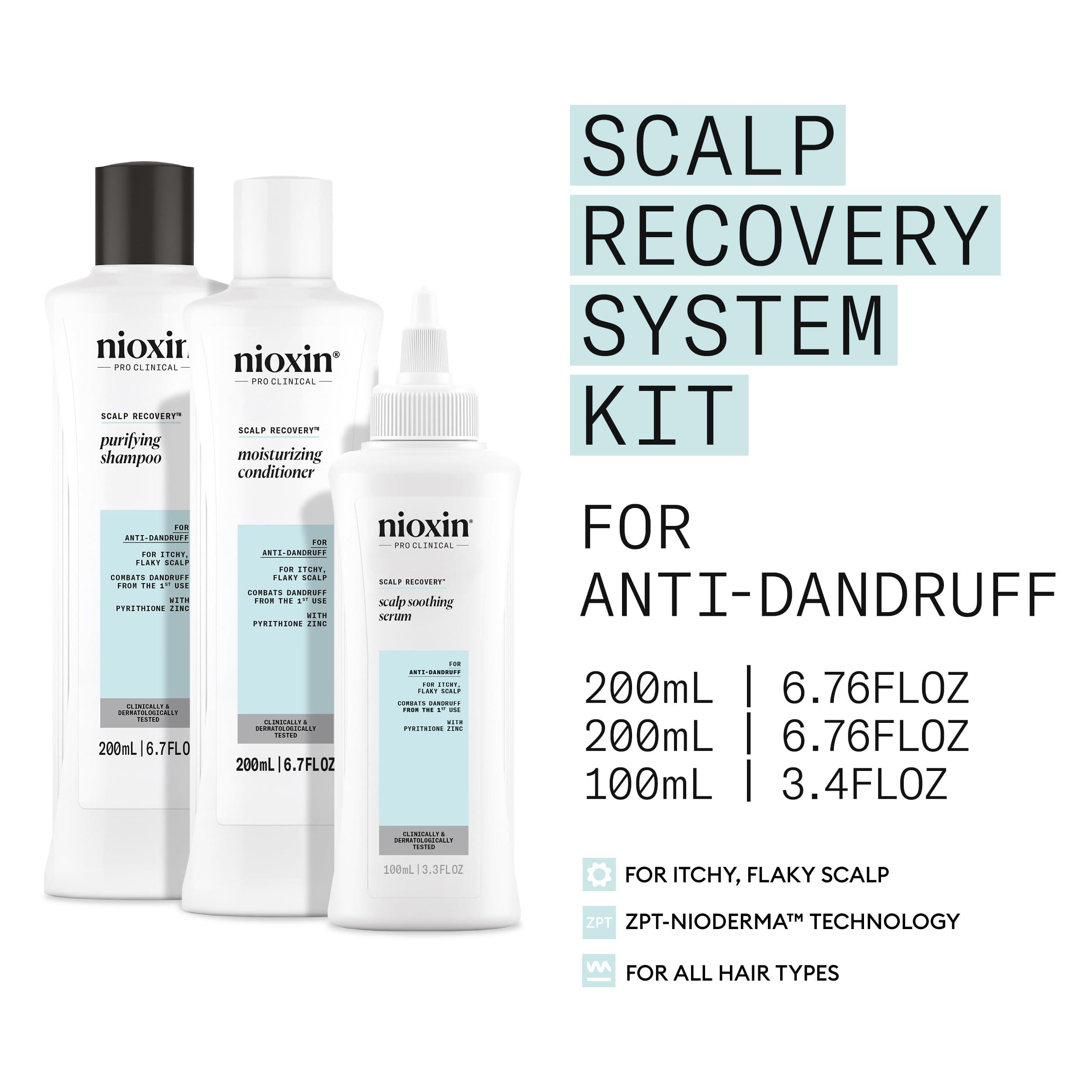 Nioxin Nioxin Scalp Recovery Anti-Dandruff System Kit | For Itchy & Flaky Scalp | Pyrithione Zinc | Trial Size