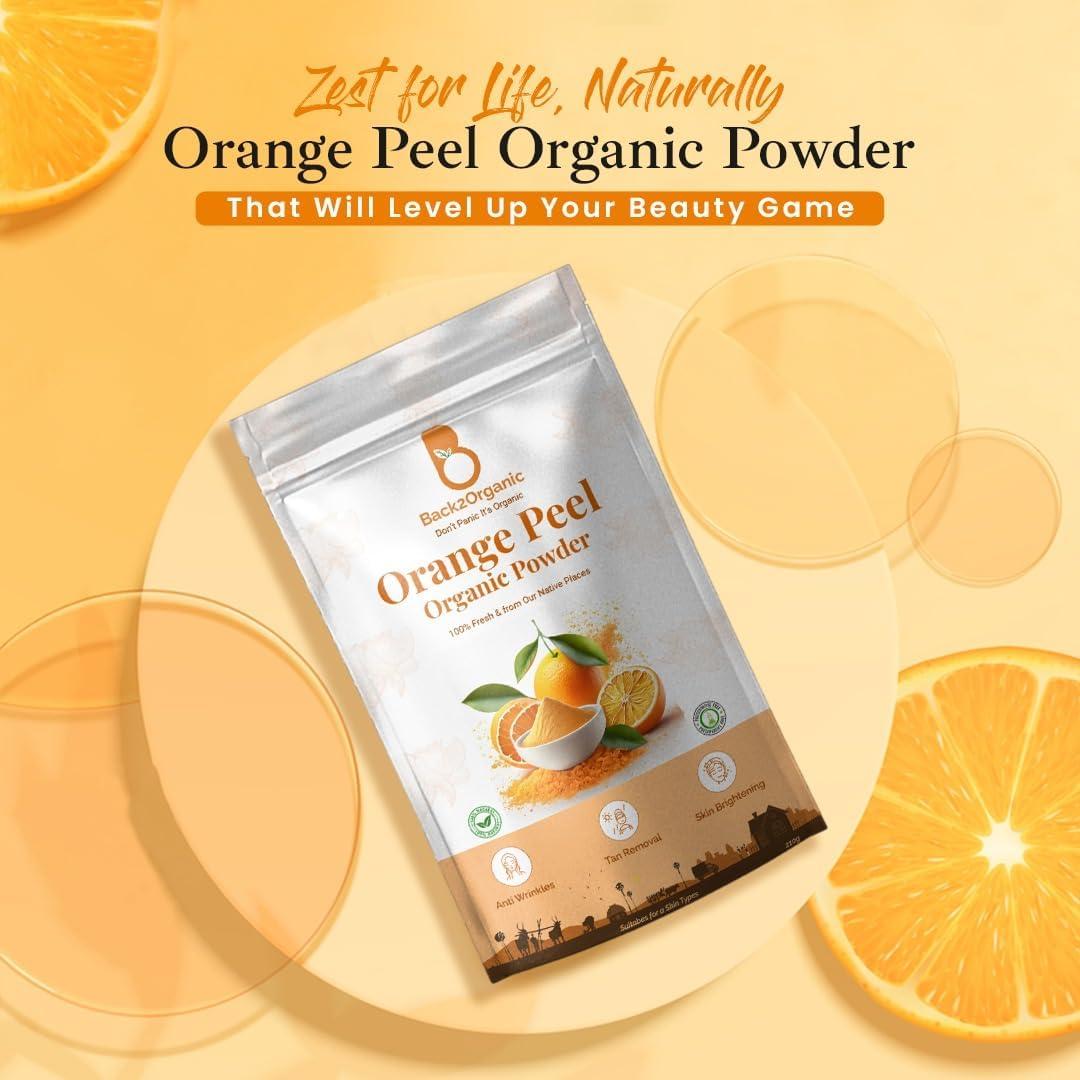 Generic Orange Peel Powder For Skin and Face | Help in Tan Reduce, Face cleansing and skin Glowing -210 gm