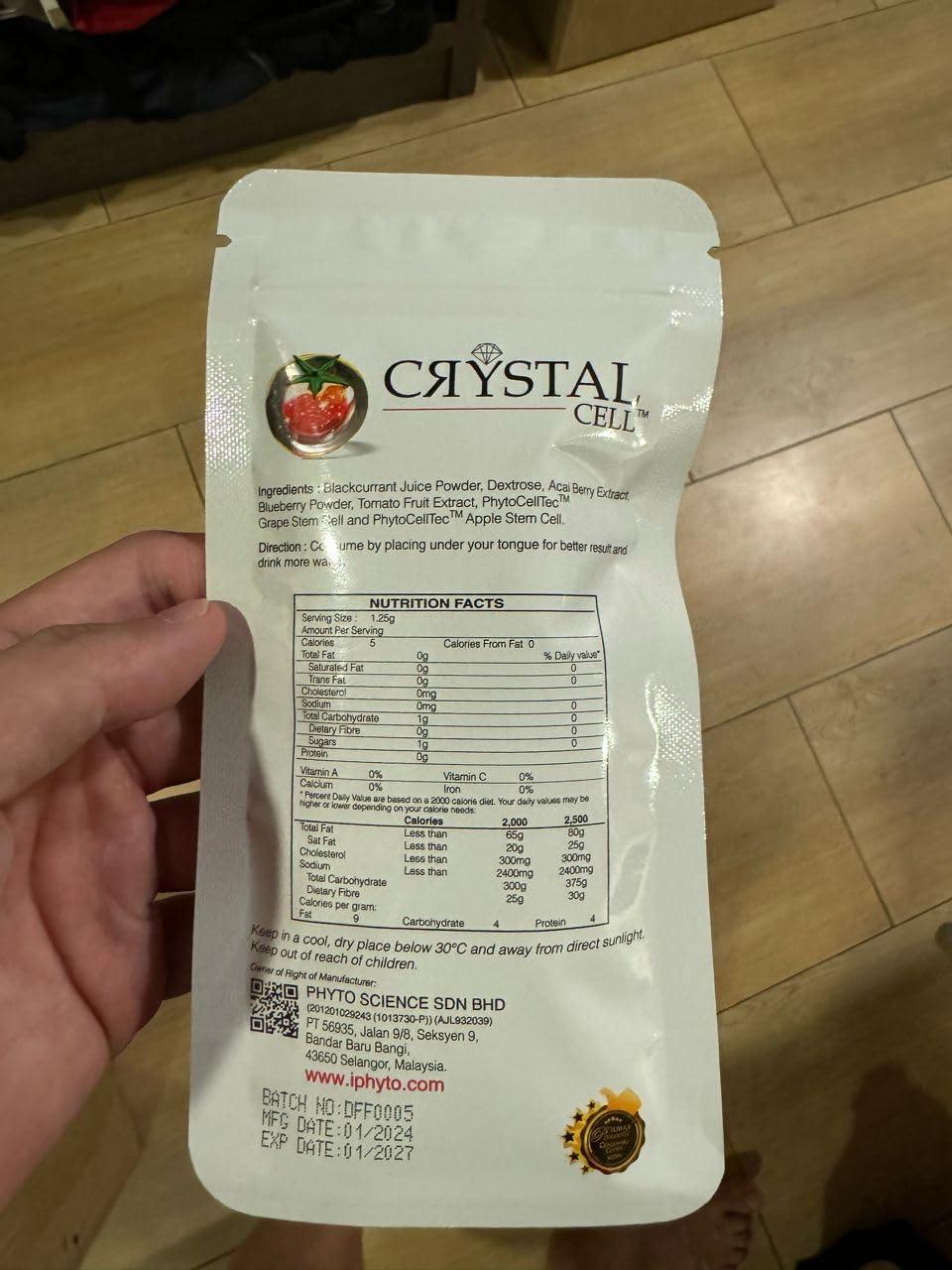 Crystal Cell Crystal Cell 2 Packs Phytoscience Phyto Stem Cell Anti Aging Wrinkles Remover Lifting Skin Texture(14 Sachets/Pack)