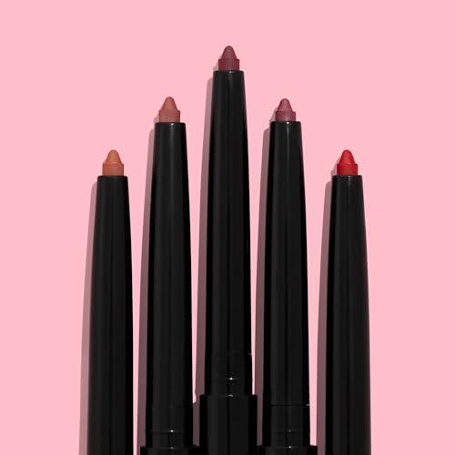 wet n wild wet n wild Lip Liner Perfect Pout Matte Retractable Gel Lip Liner Pencil, Purple Lay Down the Mauves (Pack of 2)