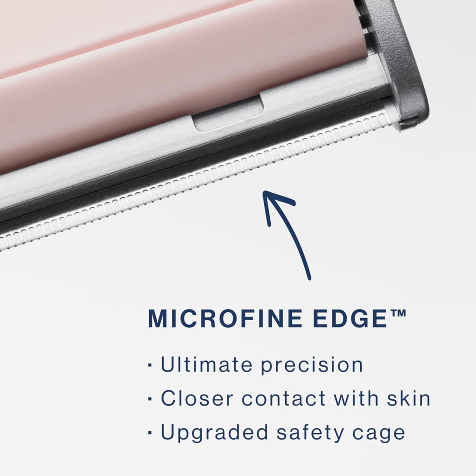 DERMAFLASH DERMAFLASH LUXE+ Sonic Dermaplaning Tool for Face Peach Fuzz Removal, Anti-Aging and Exfoliation, Icy Pink