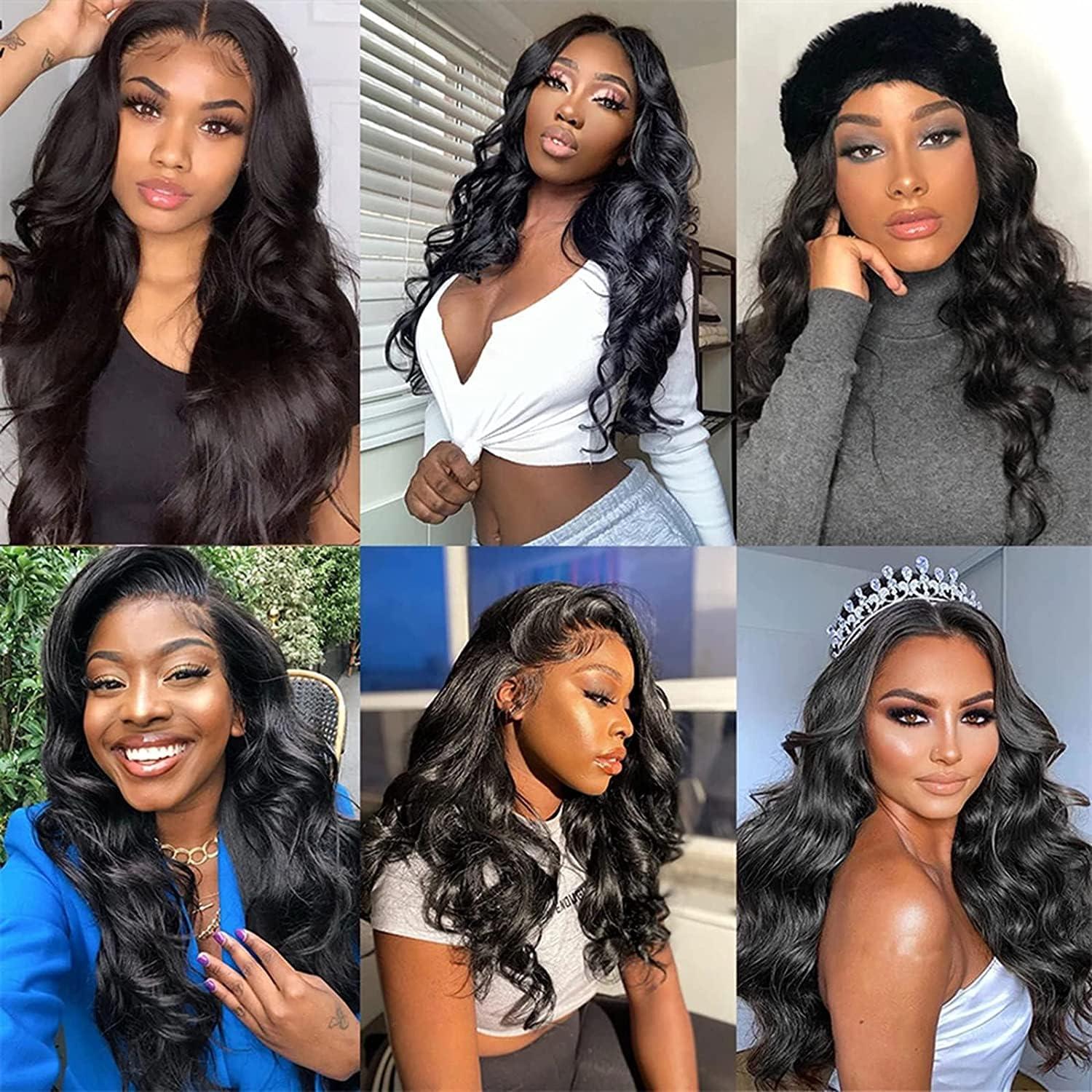 ISEE ISEE 13x4 HD Lace Front Wigs Human Hair Transparent Lace Wigs for Women Glueless Brazilian Virgin Hair Lace Frontal Wig 200% Density Pre Plucked with Baby Hair 26 Inch