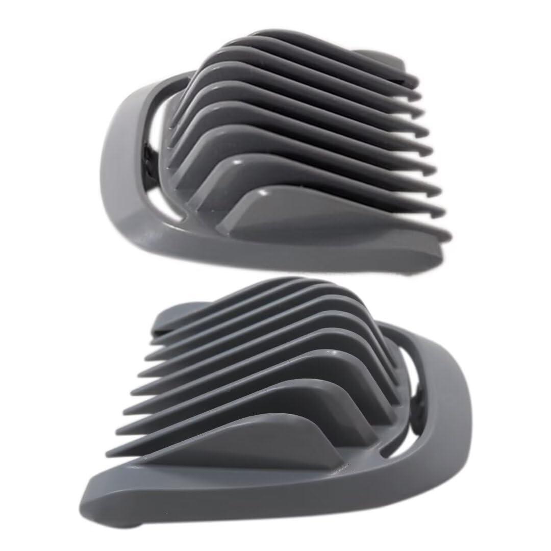 USonline911 Replacement 1mm+2mm Beard Stubble Hair Guide Guard Comb for Philips Norelco Multigroom Trimmer MG3750 MG3760 MG5750 MG5760 MG7750 MG7770 MG7790 MG7791