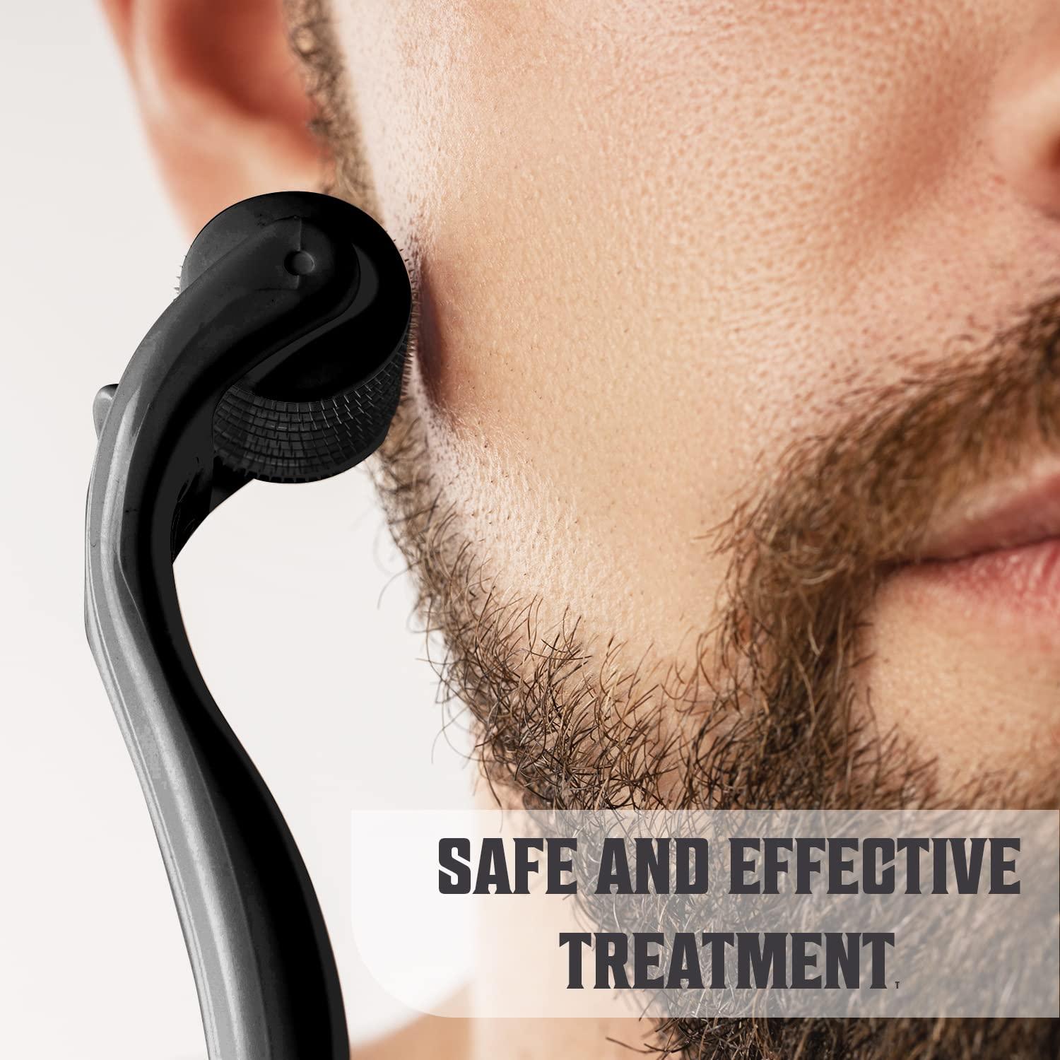 Viking Revolution Beard Growth Kit - Oil, Balm, Serum, Derma Roller & Wooden Comb for Beard & Mustache Growth